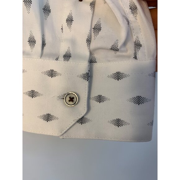 New Ted Baker Mens Long Sleeve Diamond Pattern Shirt Size 5 XL RP10506 - Picture 8 of 9